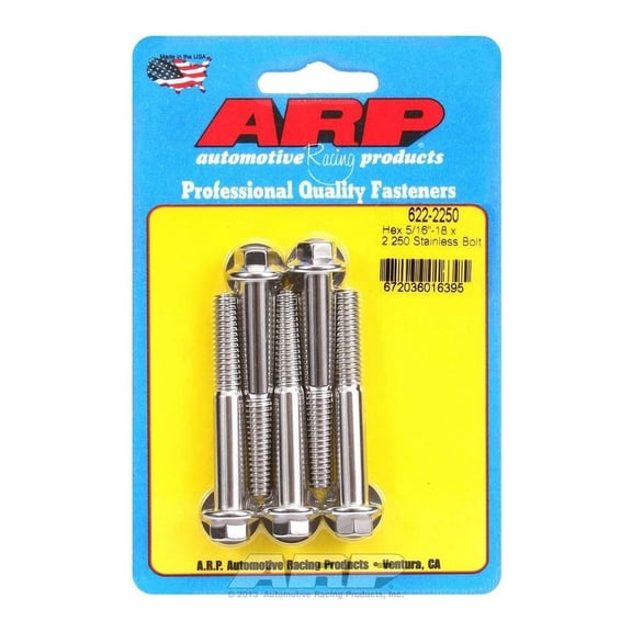 Arp S/S Bolt Kit - 6pt. (5) 5/16-18 x 2.250