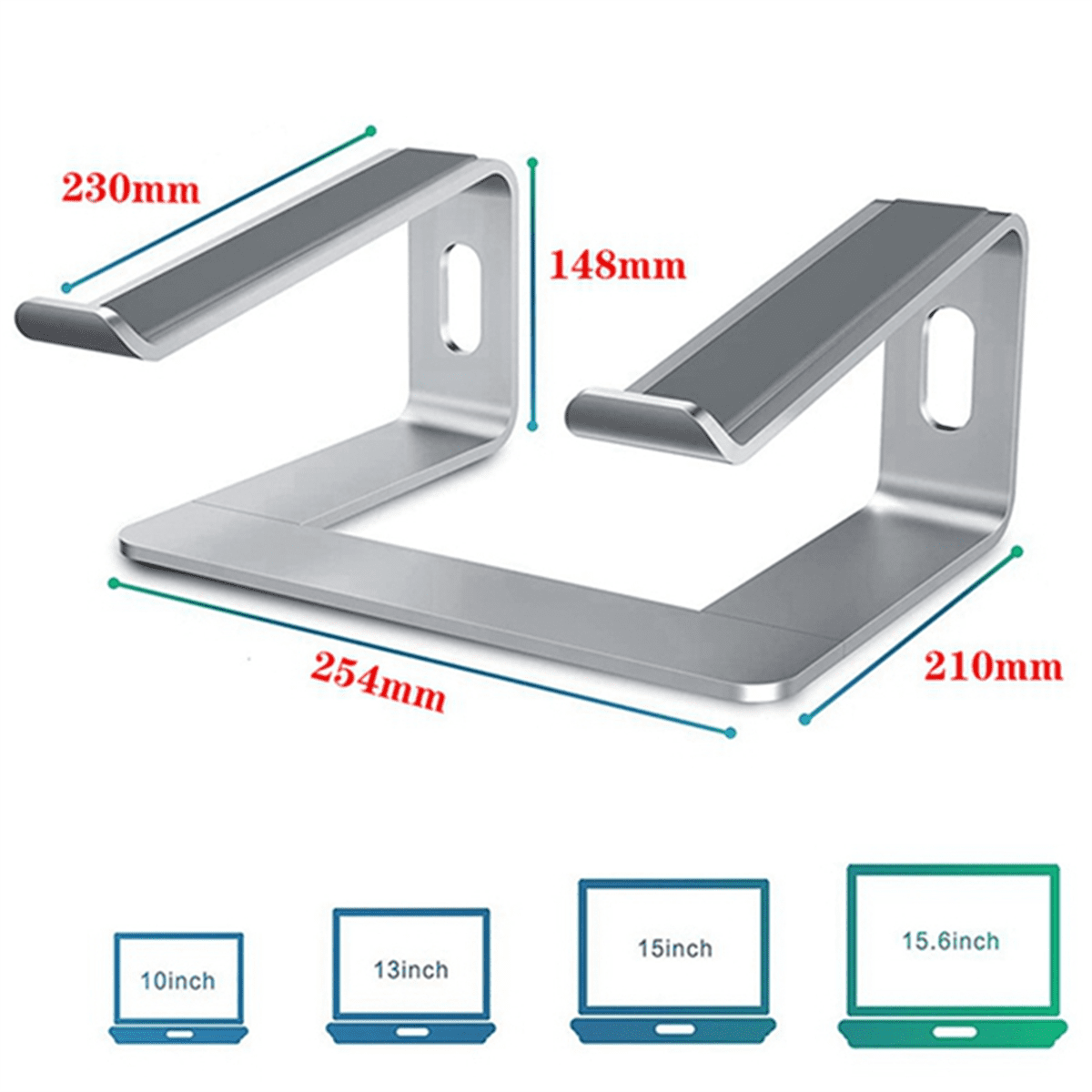 Aluminum Stand for Portable Laptop Stand Desktop Stand Black