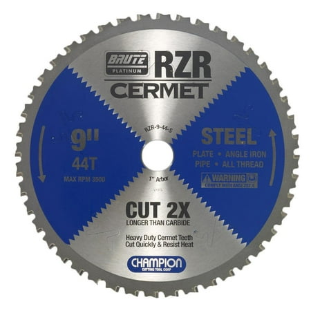 UPC: 0846035083713 | Champion Cutting Tool Cermet Tipped Circular Saw Blade 9In (Steel Cutting)