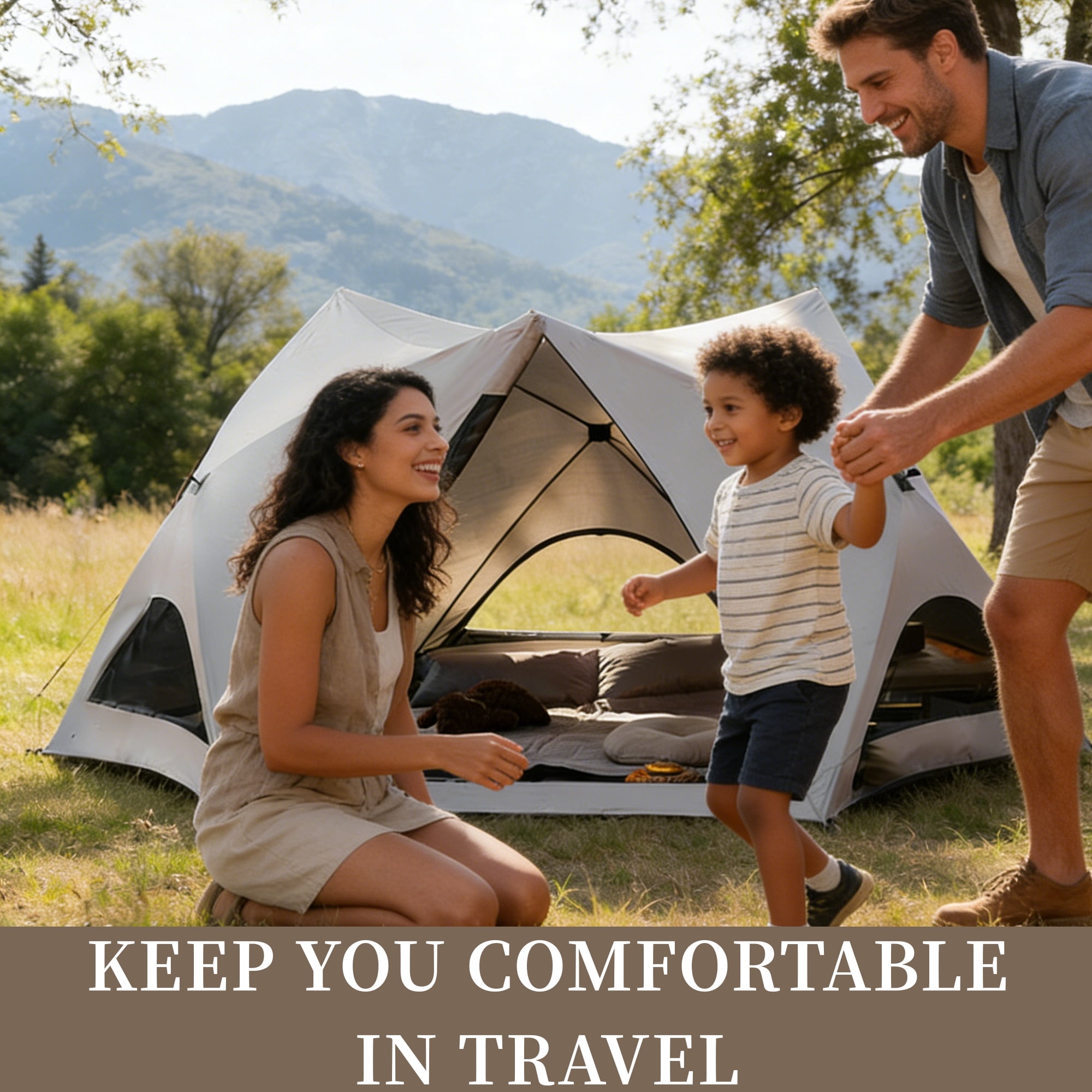 Nalwort Camping Tent  Backpacking 2 Person Waterproof Lightweight Easy Setup Instant 3000mm Waterproof Rating Outdoor Hiking Tent