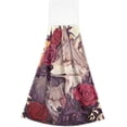 thumbnail image 2 of Coolnut Wolf and Flowers Hand Towels Set of 2 Soft Absorbent Kitchen Hanging Towels Dish Cloths Bathroom Hand Towels with Loop & Hook for Kitchen Bathroom Wash cloth, 2 of 7