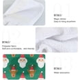 thumbnail image 5 of GZHJMY Santa Reindeer Kitchen Towels Set of 2, Hanging Hand Towels with Loop Soft Absorbent Durable for Bathroom Kitchen Decor, 5 of 7