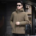 thumbnail image 4 of Chaqueta corta de plumón con relleno de plumón de pato, ropa de diseñador para hombre, chaquetas para hombre, ropa de manga larga para hombre, abrigo frío para hombre para invierno, 4 of 5