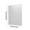 thumbnail image 3 of CaiYueKe Cordless Blackout Pleated Fabric Shade Window Shades Blinds Darkening Temporary Light Filtering Pleated Paper Shade Easy to Install and Cut for Home Bedroom Office Windows HxW(59" x 24"), 3 of 7