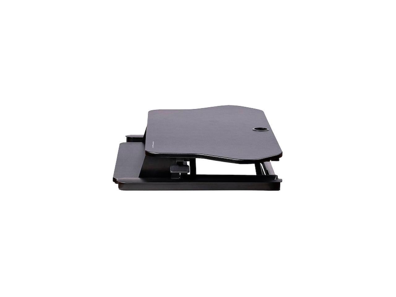 StarTech 35"x21" Corner Sit Stand Desk Converter with Keyboard Tray ARMSTSCORNR