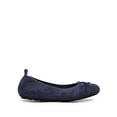 thumbnail image 2 of Women Foldable Ballet Flats Round Toe Slip On Knit Shoes Lightweight Comfortable Bowknot Dress Flats for Travel Work Casual, 2 of 5