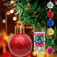 thumbnail image 2 of Christmas Ornaments Balls, Christmas Tree Decorations, 24Pc 1.18 Inch Assorted Color Xmas Ball Set, Durable Plastic Holiday Decor for Indoor Outdoor Use, 2 of 5
