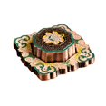 thumbnail image 1 of DOLITY Hand Painted Enamel Incense Burner Incense Stick Holder for Meditation Decor Yellow, 1 of 9
