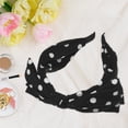 thumbnail image 6 of Unique Bargains Polka Dots Wide Bow Headbands Fashion Hair Hoop Black with Bow Knotted for Girl Women, 6 of 6