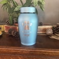 thumbnail image 3 of Little Family Members Pet Cremation Urn Engraved Stainless Steel Small Blue D4, 3 of 3