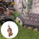 thumbnail image 5 of Miniatura 1/87, antiguas chinas pintadas, Mini modelo de resina, de construcción de , paisaje para colecciones de ruedas , Hombre Gris Hombre Pescador Gris Hugo escena personas figura, 5 of 10