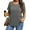 Gray, variant on MOSHU Scoop Neck T-shirts for Women Short Sleeve Plus Size Tops Curved Hem Womens Shirts
