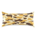 thumbnail image 3 of Yellow Brown Cow Pattern Standard Size Satin Pillowcase 20''x26'' Double-Sided Print Soft Wrinkle Resistant, 3 of 9