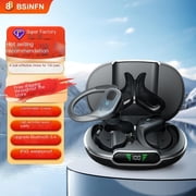 New intelligent noise reduction ultra-clear call ear-hanging real wireless ultra-long battery life headset sports waterproof bluetooth headset