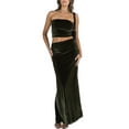 thumbnail image 3 of Biekopu Women Skirt Set, Strapless Tube Top with Long Skirt Summer Outfit Clubwear for Party, 3 of 6