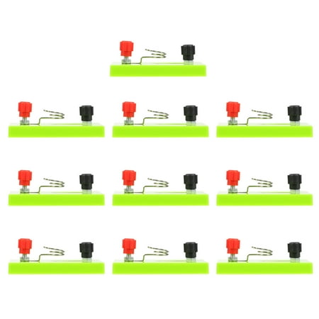 

10pcs Plastic Lamp Holders Small Bulb Sockets Lamp Bases for Physics Experiment
