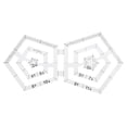 thumbnail image 1 of Fdit Double Pentagon Quilting Rulers Transparent Acrylic DIY Patchwork Sewing Drawing Tool,Acrylic Pentagon Quilting Rulers,Quilting Ruler, 1 of 6