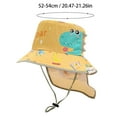 thumbnail image 3 of Toddler Girl Sun Hat Kids Boys Summer Cartoon Dinosaur Prints Bucket Hat with Back Neck Cover Quick Dry Outdoor Legionnaire Hat Toddler Summer Hat Blue 2 Years-8 Years, 3 of 6