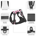 thumbnail image 3 of Vsdgher Hand Drawn Strawberry Pattern Dog Harness,No Pull Pet Harness with Soft Padded Handle,Adjustable Reflective Vest with 2 Buckles,4 Slide Buckles,S-XL Medium, 3 of 4