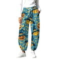 thumbnail image 2 of Jovrlynd Barrel Sweatpants Women Halloween Drawstring High Waisted Pockets Athletic Baggy Joggers Stretch Comfy Lounge Pants, 2 of 9