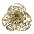 thumbnail image 1 of veasfak Flower Metal Wall Decor Figurine Hollow Out Pendant for Hotel Restaurant Triangular Aureate, 1 of 9