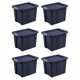 thumbnail image 1 of Sterilite Paquete De 6 Contenedores De Almacenamiento Con Tapas Totes Resistentes Tuff1 18 Galones Índigo Oscuro, 1 of 5