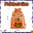 thumbnail image 3 of Étagère de Rangement 12 Sacs de Bonbons d'Halloween Sacs de Bonbons Rustiques en Jute Sacs de Bonbons en Jute Réutilisables Parfaits pour la Collecte de Bonbons d'Halloween Sacs de Bonbons d'Halloween pour Enfants, 3 of 6