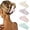 Ivory/Blush Pink/Mint Green/Lavender, variant on AWAYTR Acrylic Hair Claw Clips - 4pcs, Girls Strong Hold Non-slip Banana Barrettes, Stylish Marble Glitter Hair Accessories for Women, Cute Banana Claw Clip