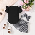 thumbnail image 4 of Gerichy Girls Summer Outfits, Girls Tulle Skirt Set Two Piece Ruffle Sleeve T Shirt Tutu Dress Summer Outfit, 4 of 9