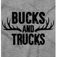 thumbnail image 2 of Bucks and Trucks Deer Hunting Antlers Long Sleeve TShirt Men Women Brisco Brands S, 2 of 6