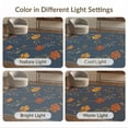 thumbnail image 7 of ODIKA 4'x6' Navy Orange Floral Elegance with Vintage Washable Area Rug Timeless Marigold Motifs in a Classic Design for Bedroom, Reading Nook, Pet Friendly & Non-Shedding, 7 of 7