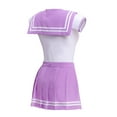 thumbnail image 7 of Littleforbig Cotton Romper Onesie Pajamas Bodysuit - Cosplay Magical Onesie Skirt Set Purple 3XL, 7 of 7
