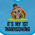 thumbnail image 4 of Inktastic First Thanksgiving Pilgrim Turkey Boys or Girls Baby Bib, 4 of 4