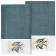 thumbnail image 2 of Linum Home Textiles 2-Pieces Tropical Fish Turkish Cotton Bath Towels, 27" x 54", Blue, 2 of 4