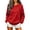 Red, variant on TKLPEHG Womens Halloween Sweatshirt Fashion Halloween Graphic Long Sleeve Crewneck Loose Fit Fall Clothes Casual Comfy Pullover (Black,L)
