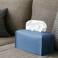 thumbnail image 2 of Funda para caja de pañuelos, dispensador de piel sintética minimalista moderno, fácil de rellenar con velcro, compatible con la mayoría de cajas de pañuelos planas, ideal para decoración y regalos,, 2 of 5