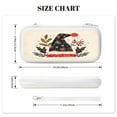 thumbnail image 4 of Christmas Hat Pattern (2), Carrying Case For Nintendo Switch & OLED Version, Eva Lightweight Shockproof Protective Pouch Case for Game Console & Accessories with 10 Game Card Slot & Wristband, White, 4 of 6