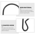 thumbnail image 5 of FRCOLOR 100pcs S-Shaped Hooks Kitchen Iron Hooks Door Back Bag Hooks S Shaped Hangers Small Metal S Hooks, 5 of 8
