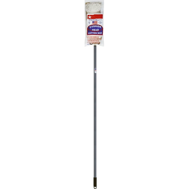 J.W. Mfg. Co., JW Manufacturing Cushion Head Cotton Mop, 1 mop