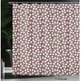 thumbnail image 4 of Ambesonne Mushroom Shower Curtain, Cartoon Amanita Mushrooms, 69"Wx84"L, Dark Coral White, 4 of 5