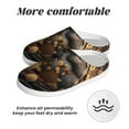 thumbnail image 6 of Fotbe Cute Fallen Leaf Koala Pattern Women's Fuzzy Curly Fur Memory Foam Loafer Slippers Indoor Outdoor Slippers Winter Home Shoes-42/43, 6 of 7