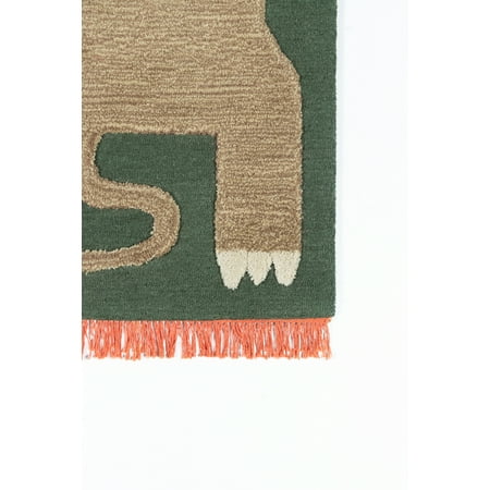 Momeni Animal Print Area Rugs, Green, 3' X 5'