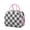 Pink-41, variant on Abstract Plaid Design Lunch Tote – Rustic Farmhouse Checkered Pattern, Insulated Portable Cooler Bag
