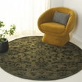 thumbnail image 2 of SAFAVIEH Antiquity May Floral Wool Area Rug, Olive/Green, 6' x 6' Round, 2 of 11