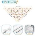 thumbnail image 6 of Dog Bandana 2 Pack,Brown Mushroom White Pattern Bandanas for Dogs,Cat Bandana,Small/ Large Dog Bandana 2 Size,Dog Bandanas, 6 of 6