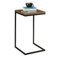 thumbnail image 4 of (3 pack) Mainstays C-Shape Metal End Table, Canyon Walnut Finish, 4 of 10