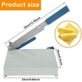 thumbnail image 3 of Grusce Cheese Slicer Cutter with Board Adjustable Thickness Cheese Cutter Safety Cheese Slicer for Block Cheese Multipurpose Kitchen Slicer for Cutting Sausage Cucumber Jerky, 3 of 5