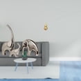 thumbnail image 2 of Figuras De Familia De Elefantes De Cerámica Y Estatua De Calabaza De Latón, Adorno Feng Shui, Escultura Animal Coleccionable Hecha A Mano Para Estante De Decoración Del Hogar., 2 of 8