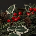 thumbnail image 4 of 2025 Christmas Wreath Xmas Flower Ornament Home Room Door Wall Decoration Hanging Garland Decor Happy New Year, 4 of 5