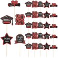 thumbnail image 4 of 30Pcs Assorted Graduation Cake Decoration Cupcake Toppers Synthetic Material for Graduation Party, 4 of 4